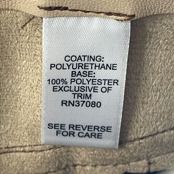 Versona Modern Faux Leather Colorblock Pants - Picture 5 of 6